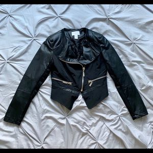 Faux leather jacket